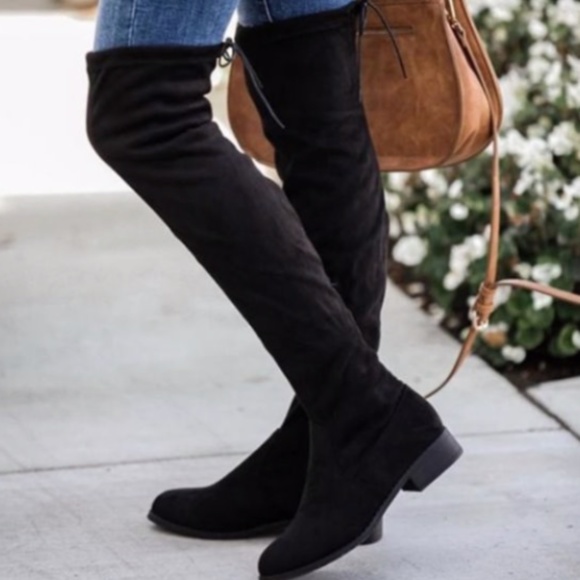 Madden Girl Shoes - Madden Girl Prissley Black Knee High Boots Size 6.5